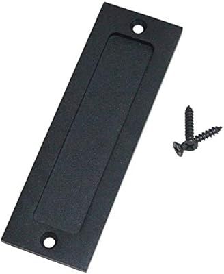 Orgerphy 7” Barn Door Handle Finger Pull Set in Black | Heavy Duty Modern Simple Invisible Hand... | Amazon (US)