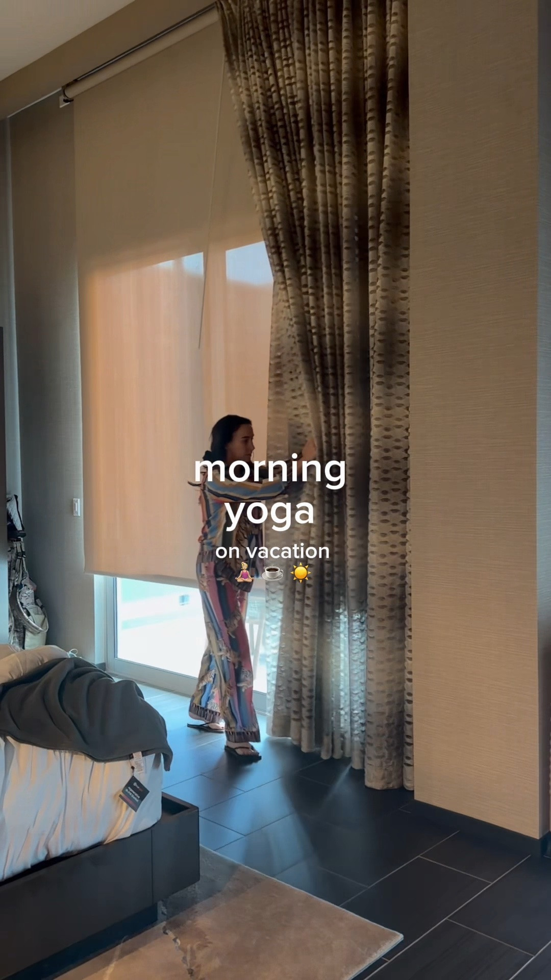 Morning vlog from Black Desert Resort — 7:30am yoga, coffee, and the activewear set I packed for exactly this. 

Buttery soft, held up through class, and I didn't feel like changing after 👌🏻 

Tank: 10
Leggings: 8
Pajamas: sold out linked similar

#LTKgrwm #LTKfitnessgoals #LTKmorningroutine
