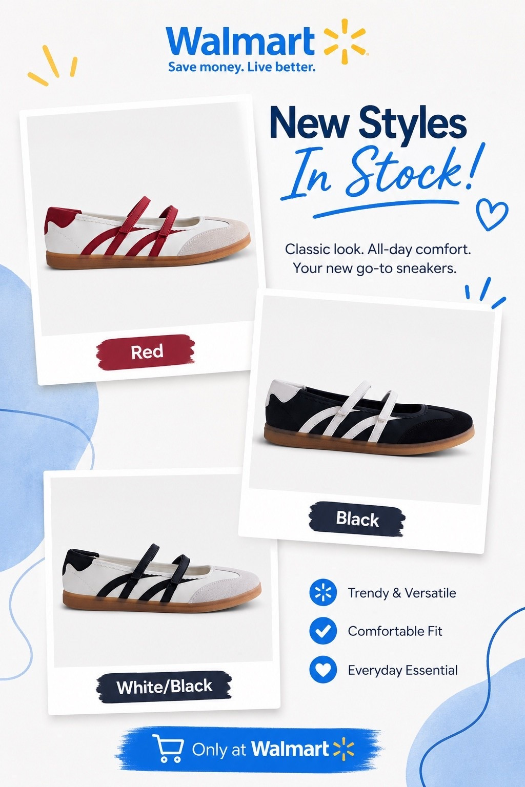 I bought a super similar pair last time and y’all ask about them EVERY time I wear them. 😍 I sized up 1/2 size in the last pair I own, and they fit great. They sold out crazy fast before, so if these are calling your name… don’t wait! 🏃‍♀️💨
Walmart coming through with another good one.

#LTKmomlife #LTKMidsize #LTKOver40