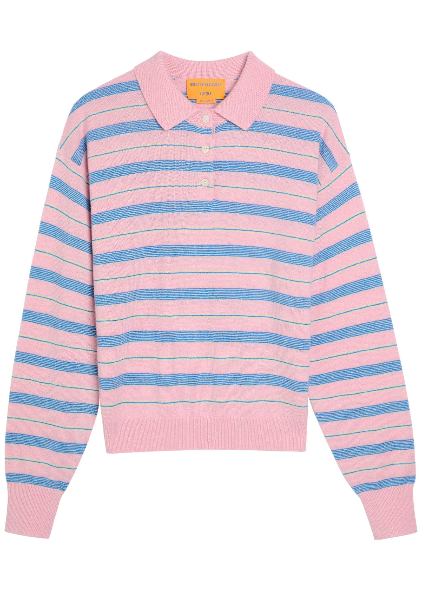 Collegiate striped cashmere polo shirt | Harvey Nichols