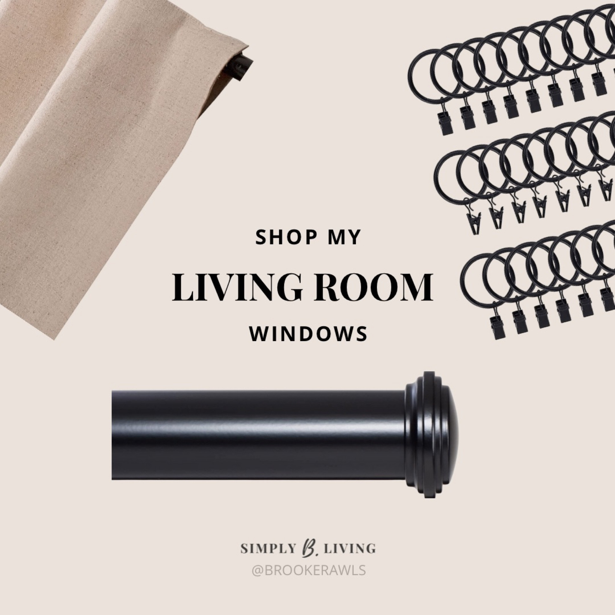 Im giving our living room a makeover! And I just finished the windows and found the most beautiful and affordable linen curtains! And also an amazing super long curtain rod! I linked everything for the windows for you below! 

#LTKhome