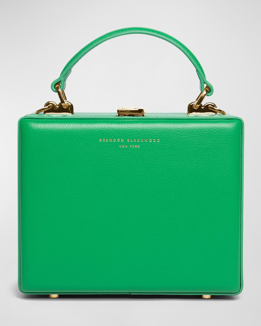 Brandon Blackwood Kendrick Trunk Leather Top-Handle Bag | Neiman Marcus