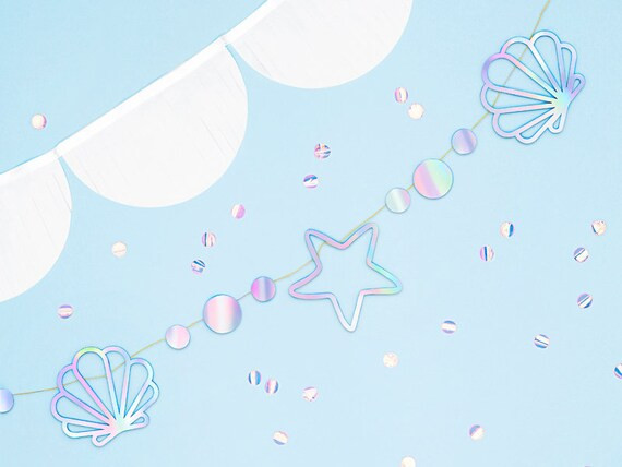 Mermaid Shell Party Bunting Mermaid Birthday Party Mermaid | Etsy | Etsy (US)