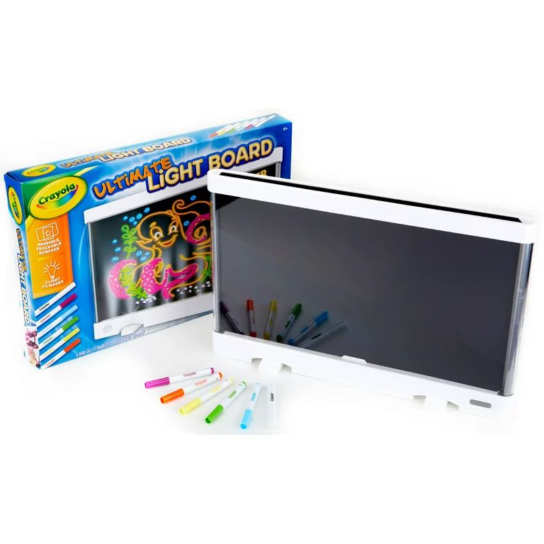 Crayola Ultimate Light Board Drawing Tablet Coloring Set, Light-Up Toys for Kids, Beginner Child | Walmart (US)