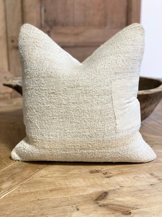 Turkish Organic Hemp pillow cover | Etsy (CAD)