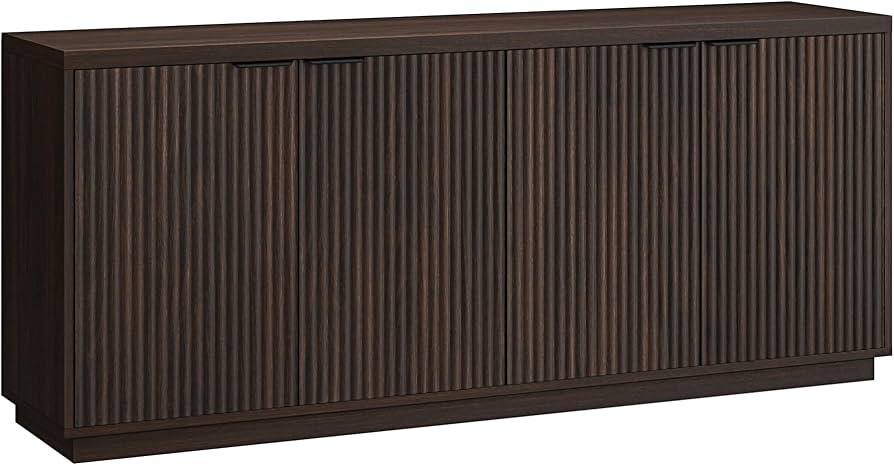 Henn&Hart 68" Fluted Sideboard Buffet Cabinet, Ribbed Wooden Credenza with 4 Doors, Adjustable Sh... | Amazon (US)