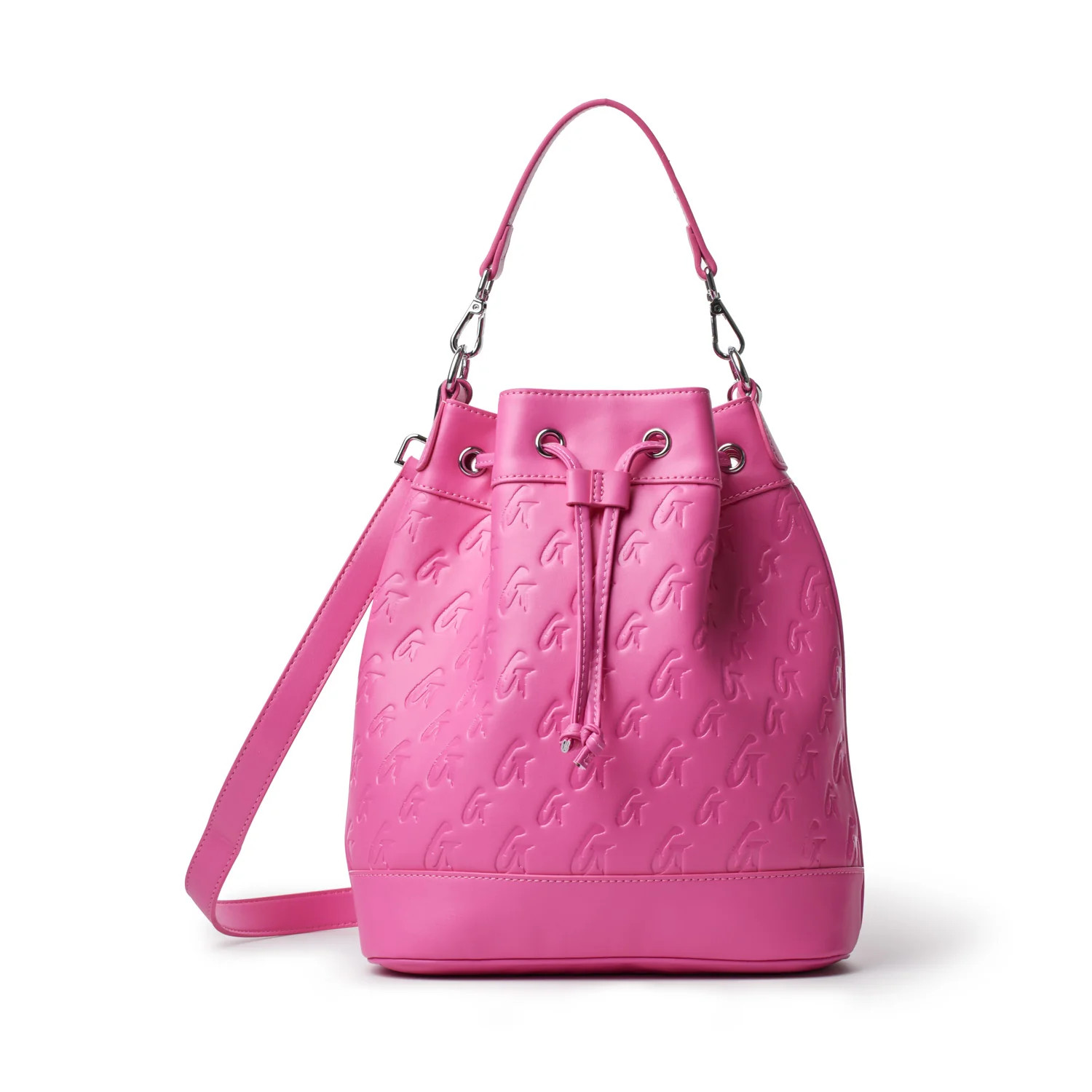 MONOGRAM LARGE BUCKET BAG HOT PINK | Glam-Aholic Lifestyle