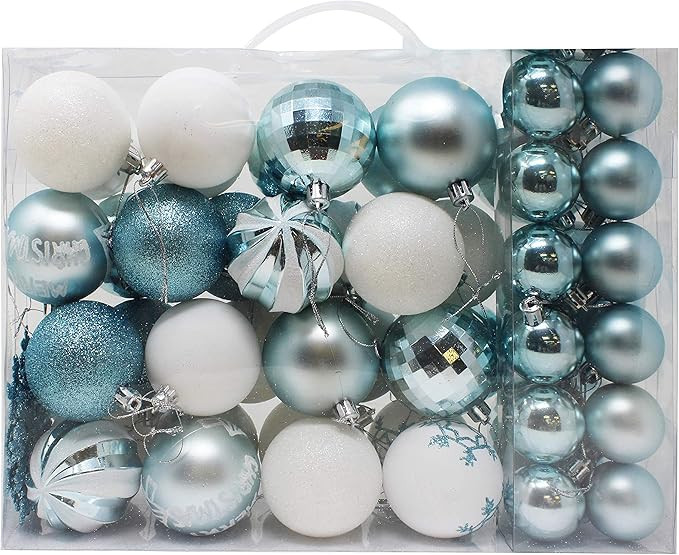 Joiedomi 50 Pcs Christmas Ornaments, Assorted Shatterproof Christmas Ornaments for Holidays, Indo... | Amazon (US)