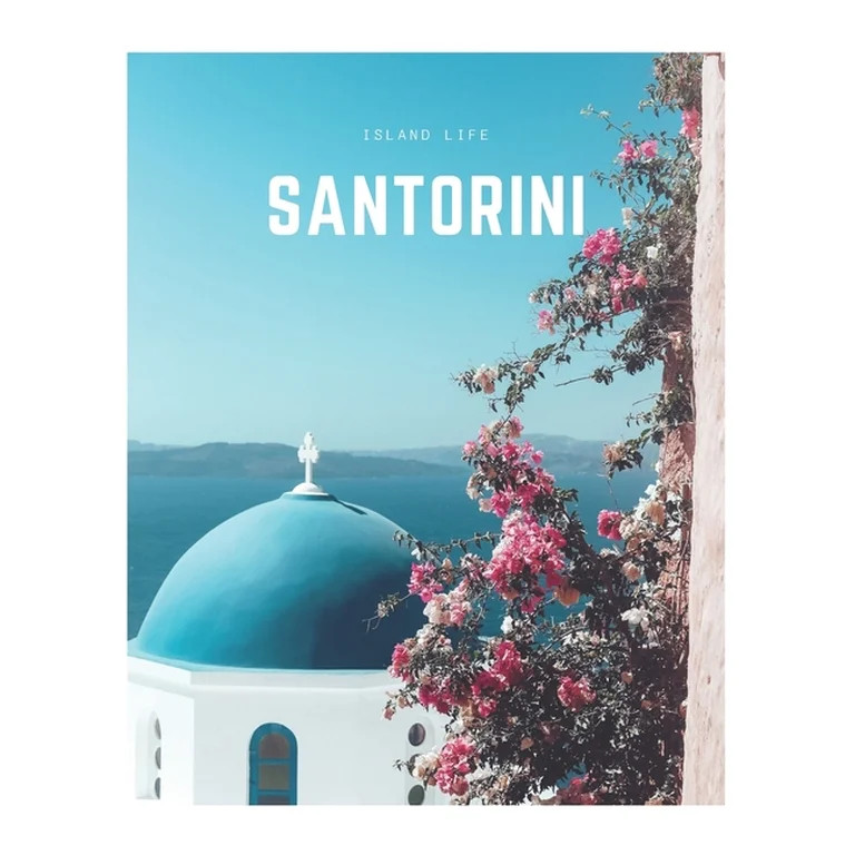 Island Life Book Set: Santorini : A Decorative Book - Perfect for Coffee Tables, Bookshelves, Int... | Walmart (US)
