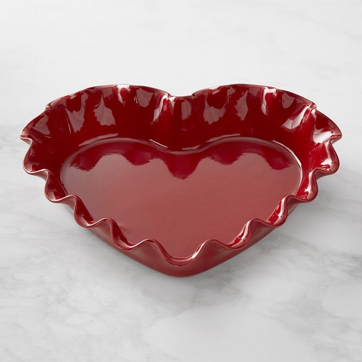 Emile Henry French Ceramic Ruffle Heart Pie Dish | Williams-Sonoma