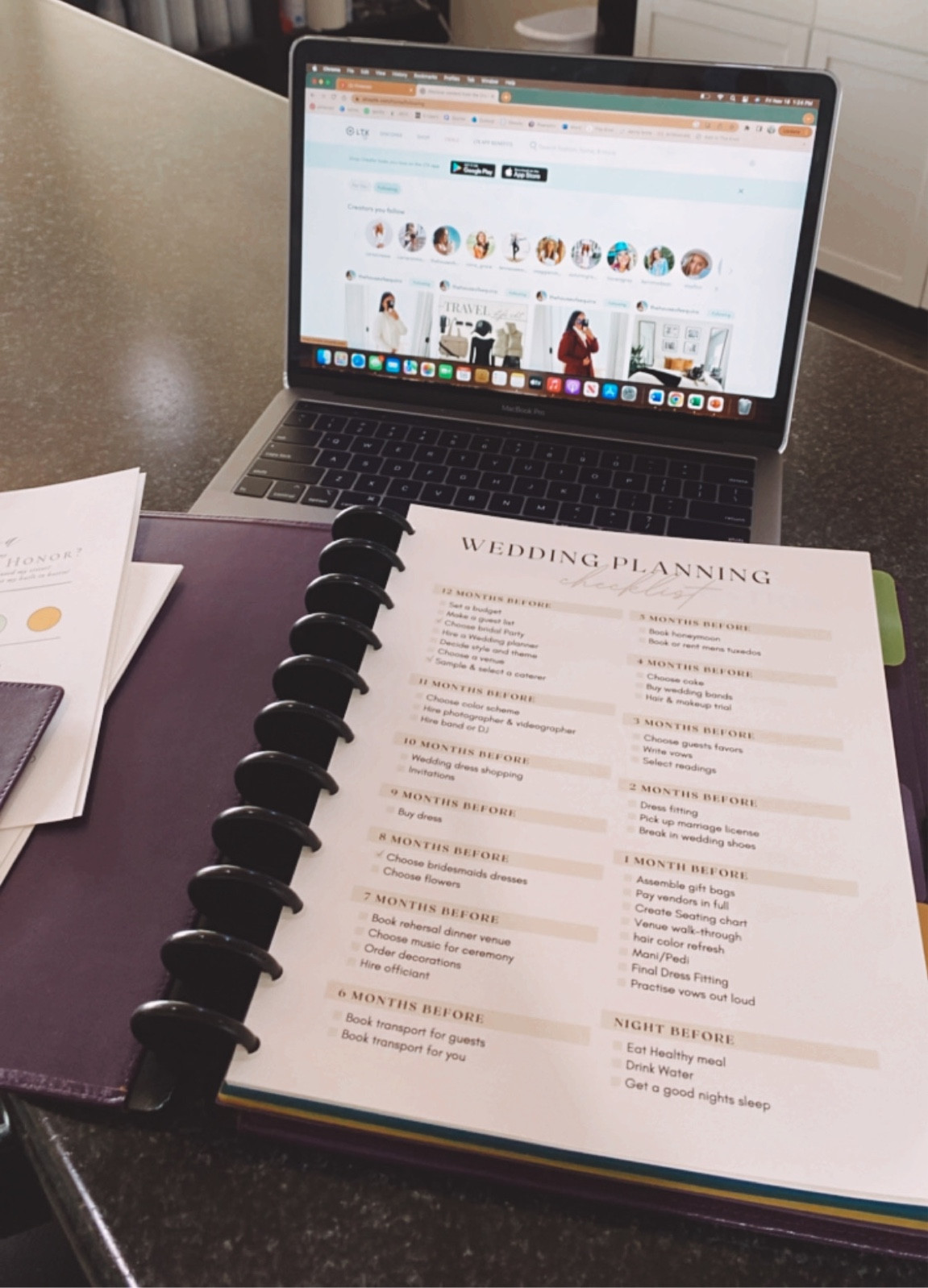 The cutest printable wedding planner! I downloaded this from Etsy and put it in my TUL disc bound notebook, which is also worth Every. Single. Penny. 

TUL can literally be used for ANYTHING! Planner. notebook. Endless possibilities. Instead of buying refills off office max, I normally print my own planner/ calendar off Etsy and use the TUL hole punch to make it fit! I also linked it below ;) 

#LTKGiftGuide #LTKwedding