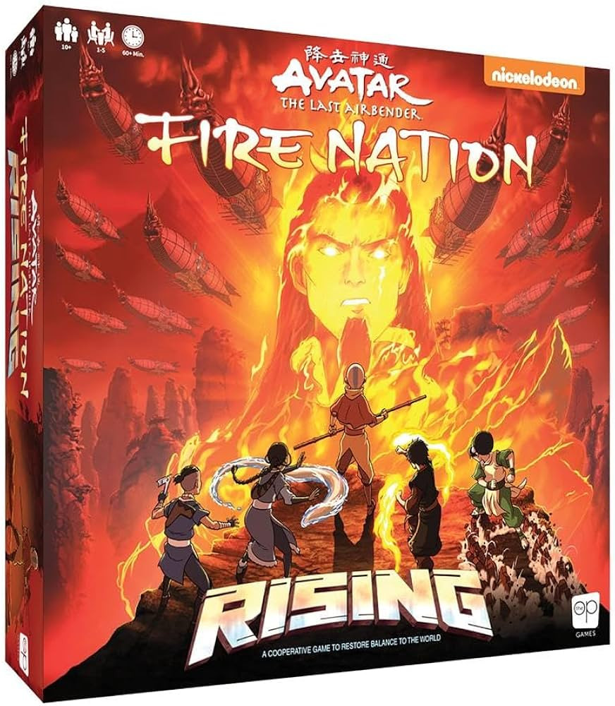 Avatar The Last Airbender: Fire Nation Rising | Cooperative Board Game | Featuring Aang, Katara, ... | Amazon (US)
