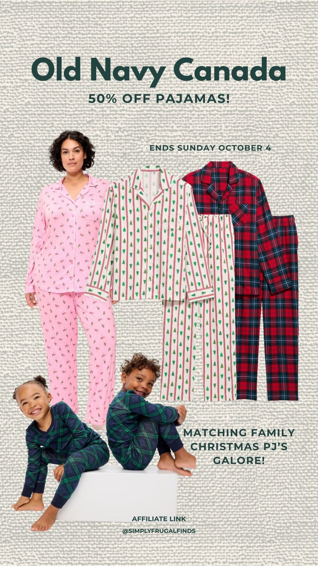Old Navy pajamas are 50% off, including their super cute matching family Christmas pajamas! If matching PJs are on your holiday list, now’s a good time to grab them before the popular sizes disappear. 

 #LTKcanada #LTKsale #LTKfamily