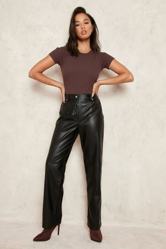 Crew Neck Short Sleeve Bodysuit | Boohoo.com (US & CA)