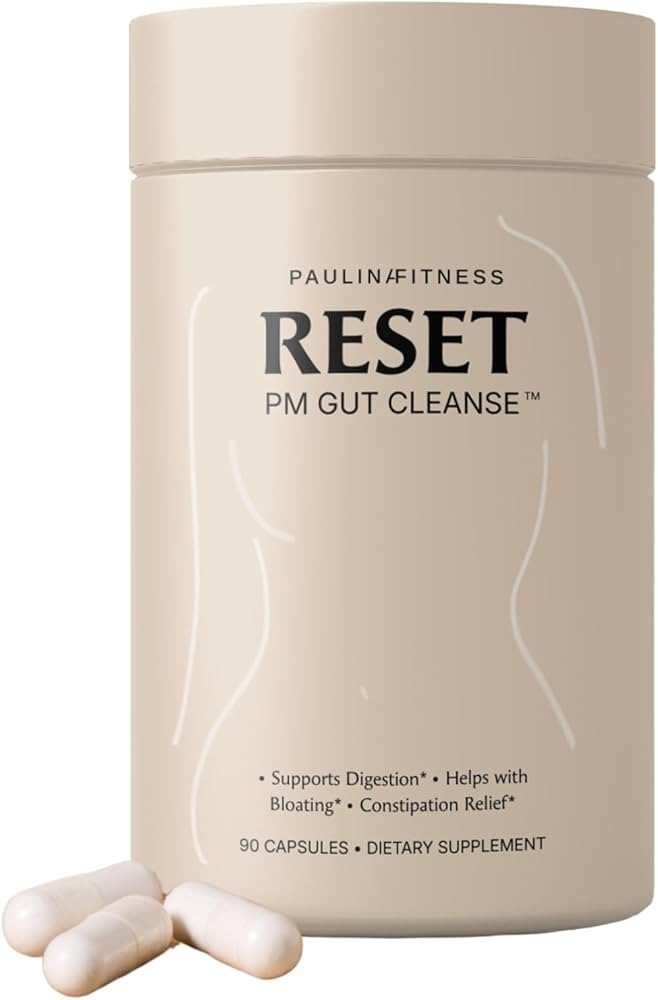 Paulina FITNESS Reset Overnight Digestive Aid, Bloating Relief, & Gut Health Supplement | Natural... | Amazon (US)