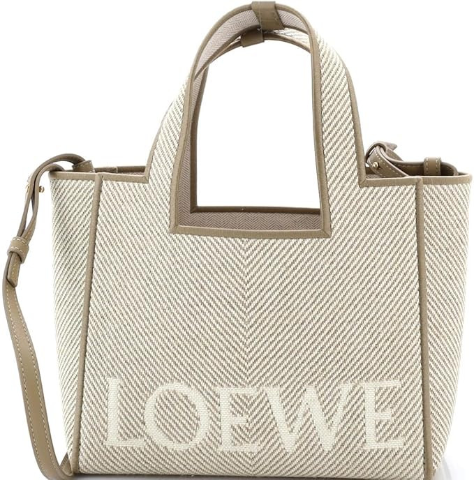 Amazon.com: Loewe, Pre-Loved Paula's Ibiza Logo Convertible Tote Canvas Small, Neutral : Amazon L... | Amazon (US)