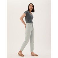 Womens M&S Collection Mom High Waisted Jeans - Soft Green | Marks and Spencer AU/NZ