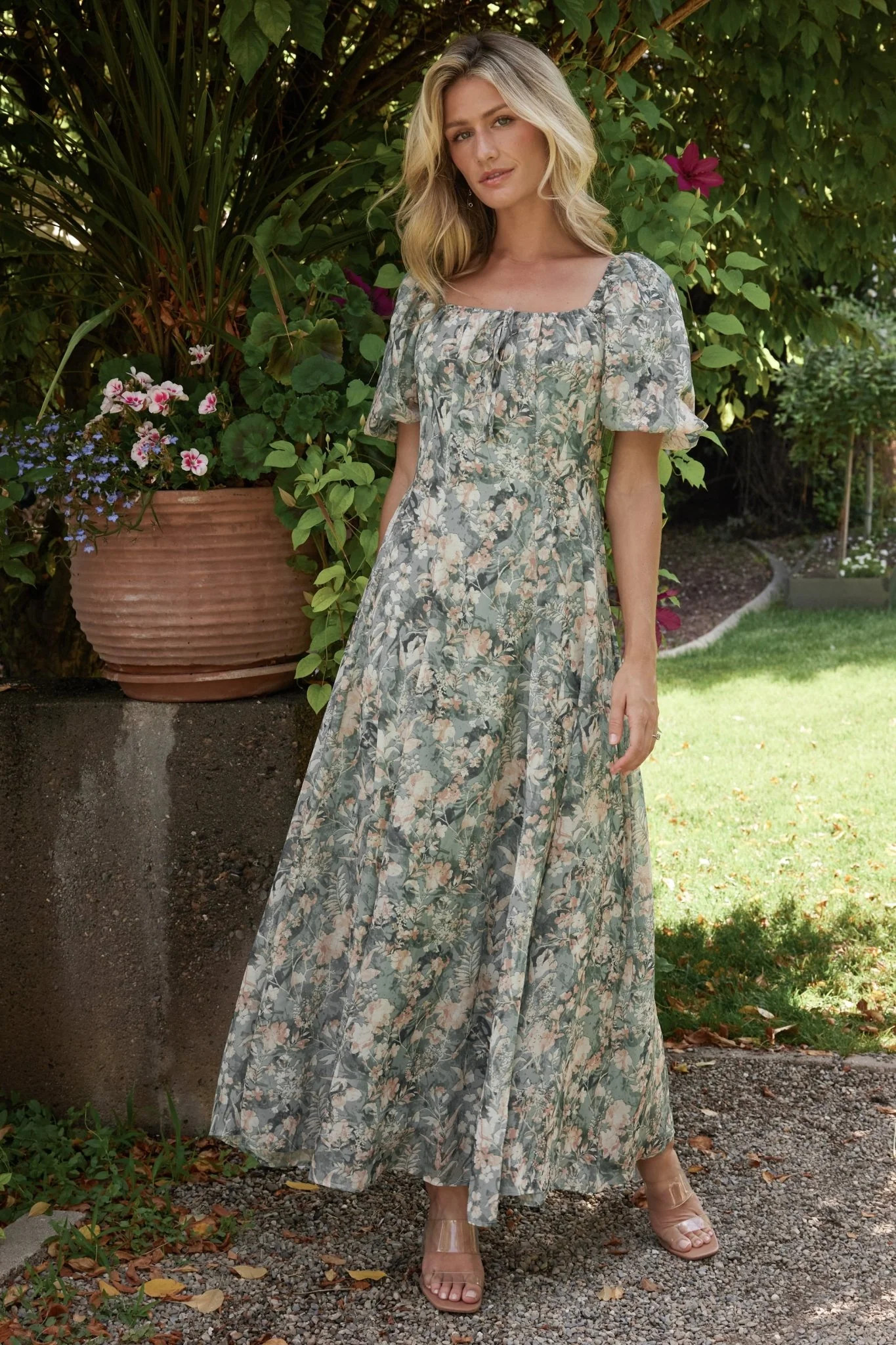 Raelynn Maxi Dress — Sage Floral Maxi | Baltic Born | Baltic Born