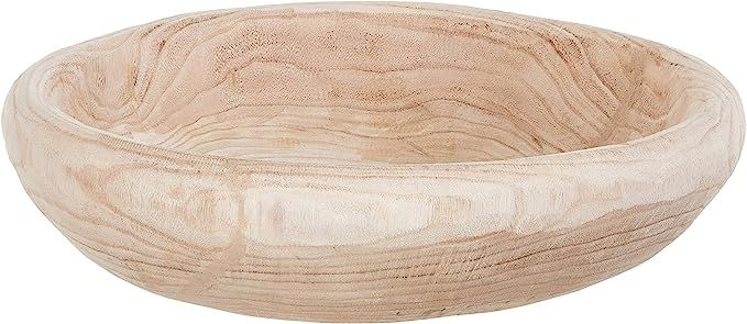 Creative Co-op DA5751 Handmade Decorative Paulownia Wood Bowl, Natural | Amazon (US)