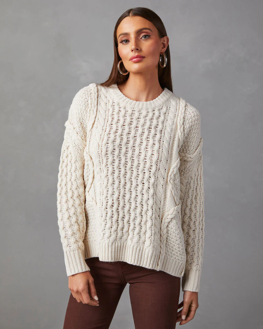 Dorothy Cable Knit Sweater | VICI