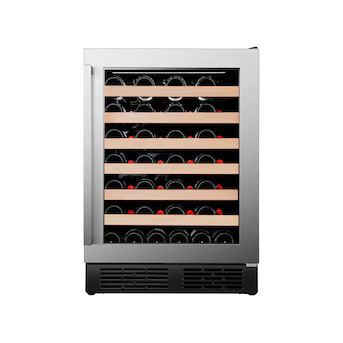 Hisense 23.4-in W 54-Bottle Capacity Stainless Steel Built-In /freestanding Wine Cooler | Lowe's