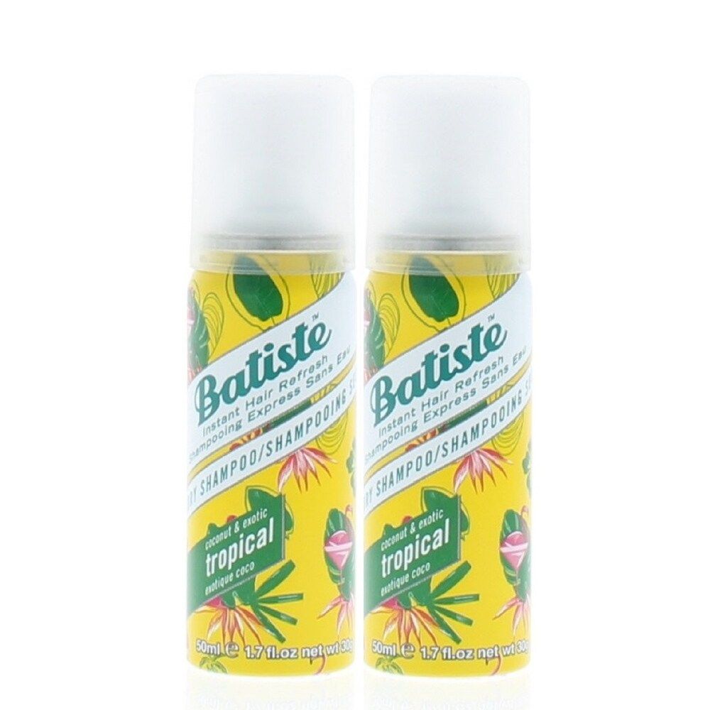 Batiste Instant Hair Refresh Dry Shampoo Coconut & Exotic Tropical 50ml/1.7oz (2 PACK) - Clear (Clea | Bed Bath & Beyond