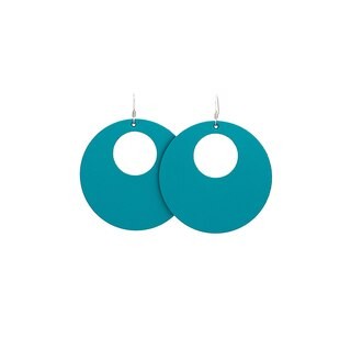 N&S Select Turquoise Nova Leather Earrings | Nickel and Suede