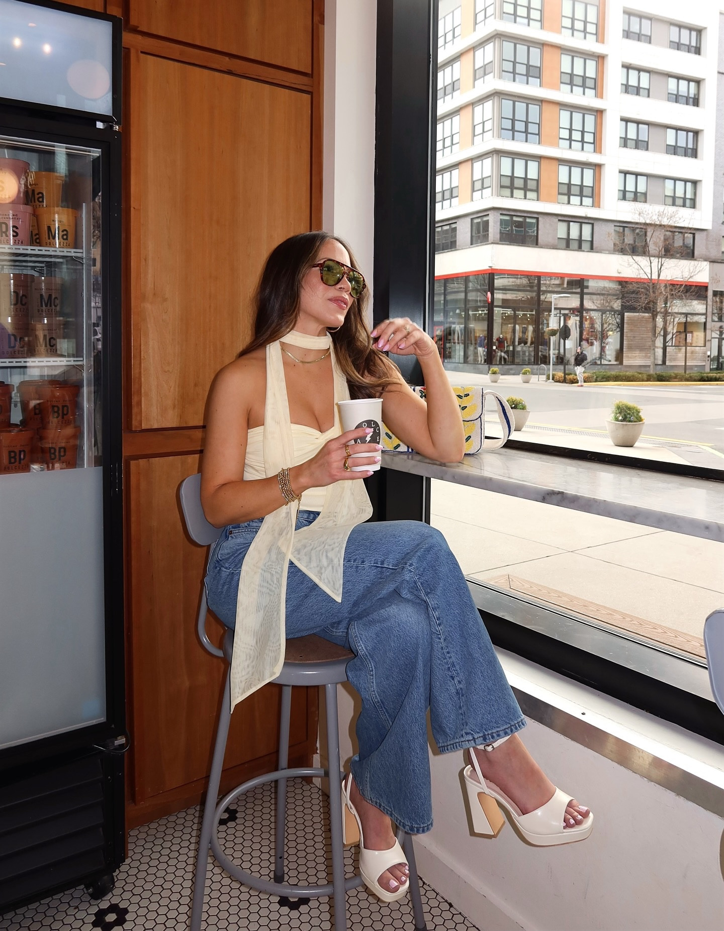 The matching sash scarf elevates this casual look with an extra touch of drama, and I’m loving the buttery yellow vibe for spring. Top, bag & shoes? @lulus Obviously. Comment “shop” for the links ✨

#lulusambassador #springstyle #denimlook #butteryellow #casualchicstyle spring outfit, butter yellow top, denim jeans outfit, café outfit aesthetic, neutral tones fashion, chic casual look, platform heels outfit, everyday style inspo, street style spring, coffee date outfit