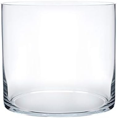 Flower Glass Vase Decorative Centerpiece for Home or Wedding by Royal Imports - Cylinder Shape (8... | Amazon (US)