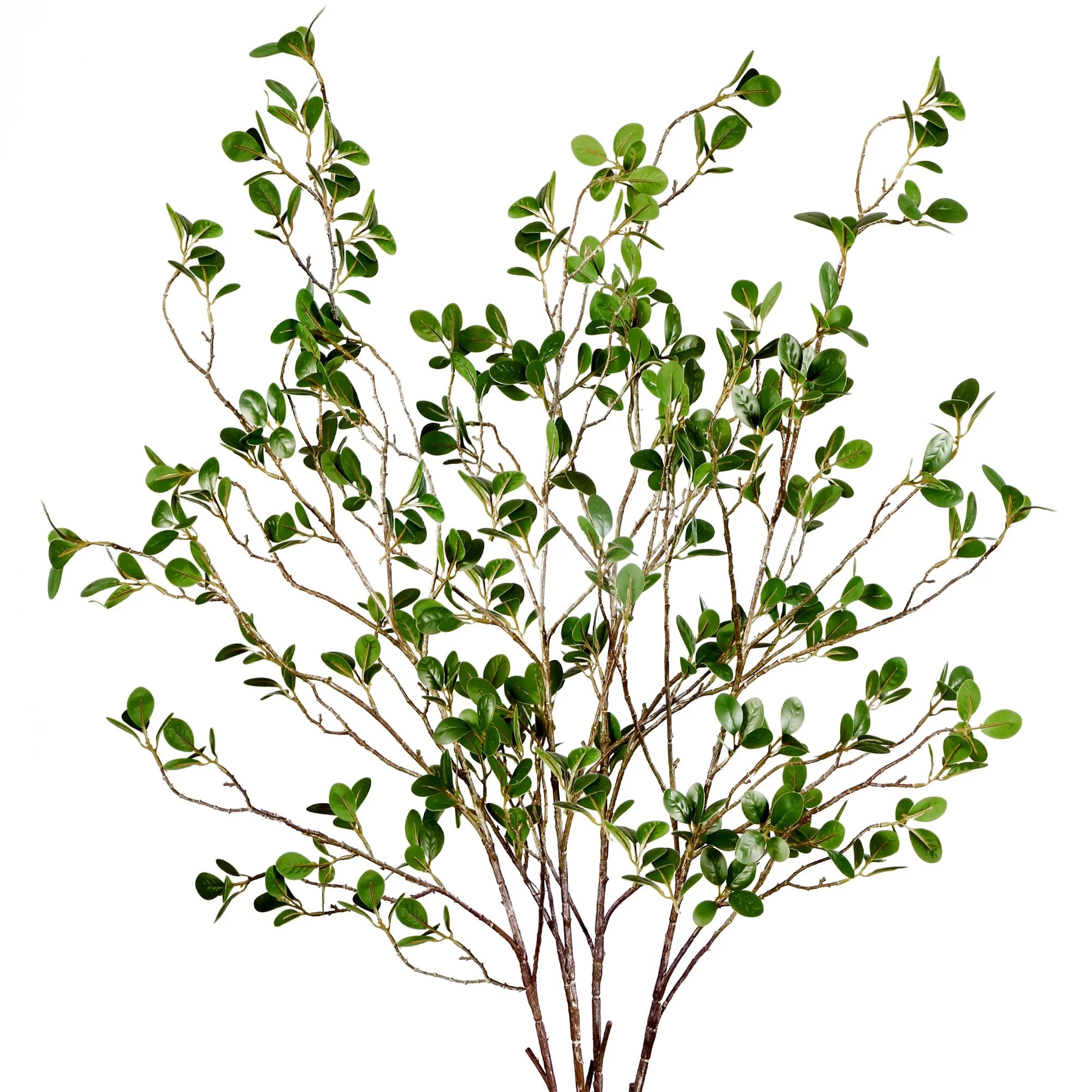 TETOU 4pcs Artificial Ficus Branches 43" Faux Leaf Spray Green Eucalytus Greenery Stems Home Offi... | Walmart (US)