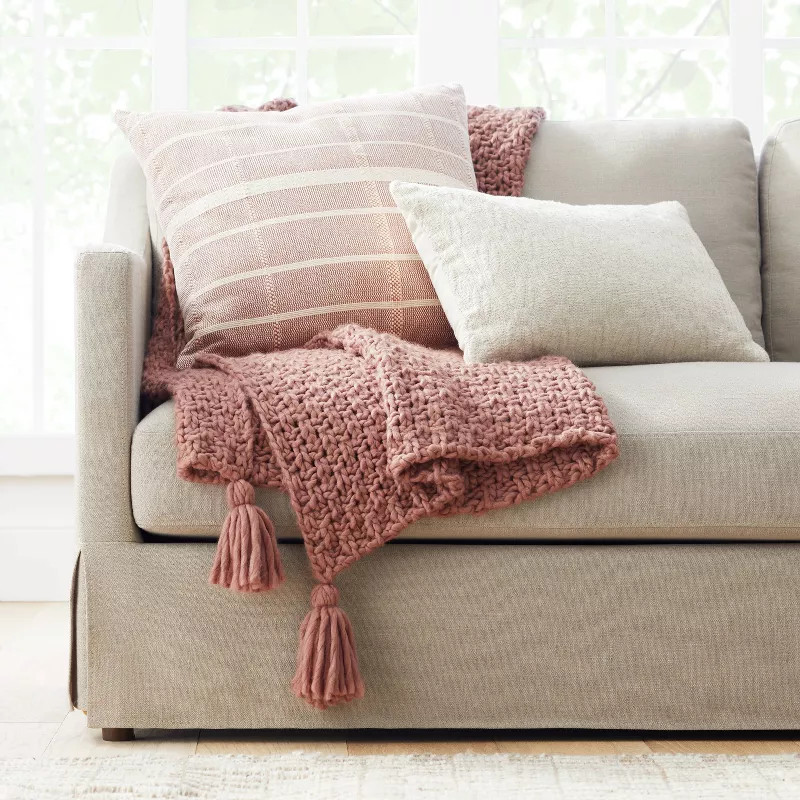 Chunky Knit Throw Blanket - Threshold™ designed with Studio McGee | Target