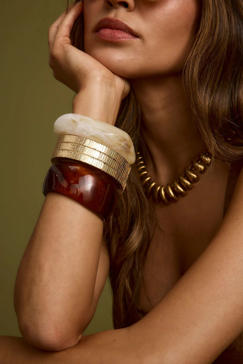 Tabby Set of 2 Chunky Bangles | 12th Tribe