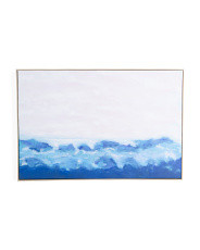 24x36 Coastal Pink Sunrise In Blonde Frame Wall Art | TJ Maxx