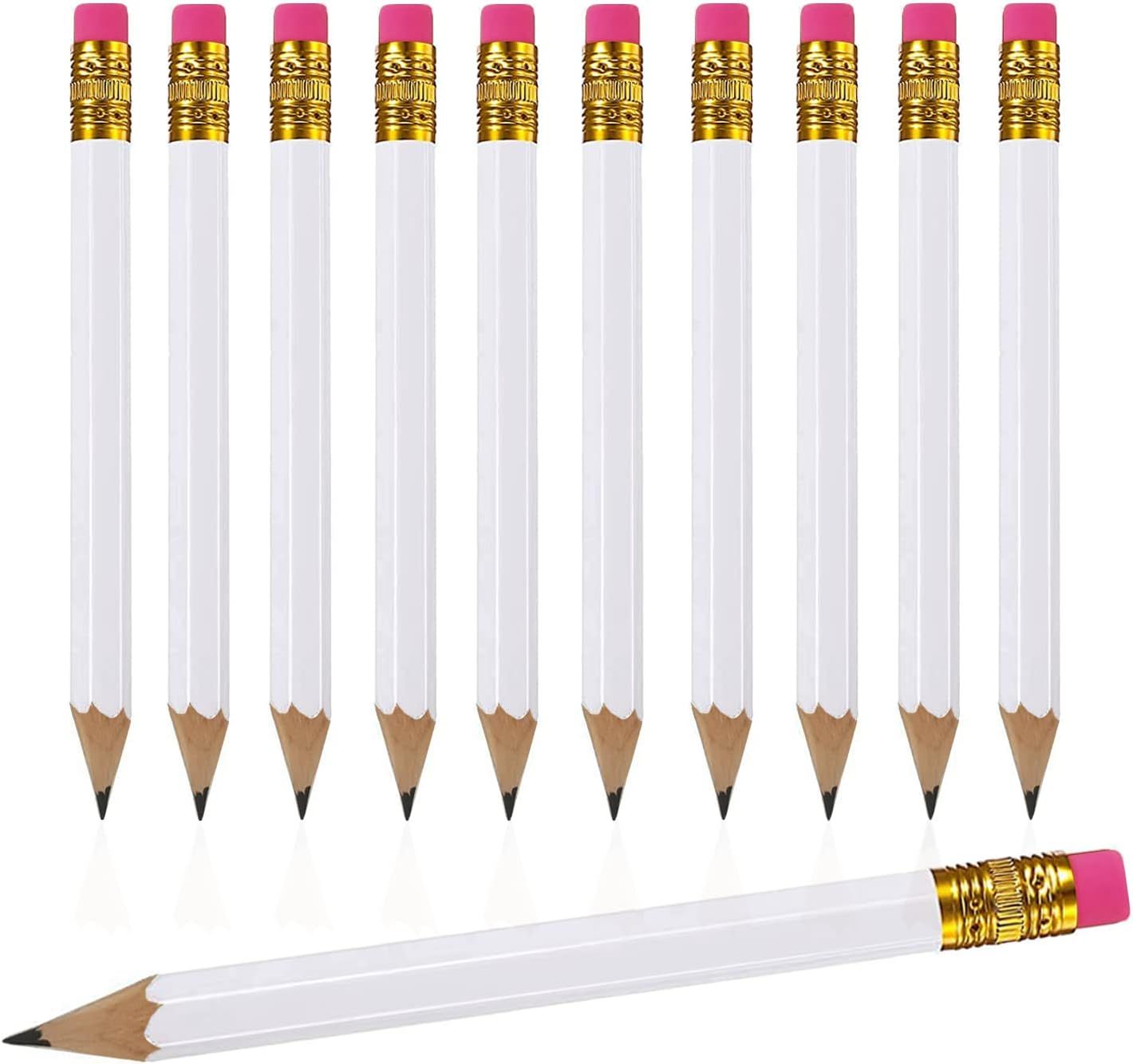 Amazon.com : Adhere 25pcs Golf Pencils with earser Hexagon Wooden Pencils Graphite 2B for Golf Ev... | Amazon (US)