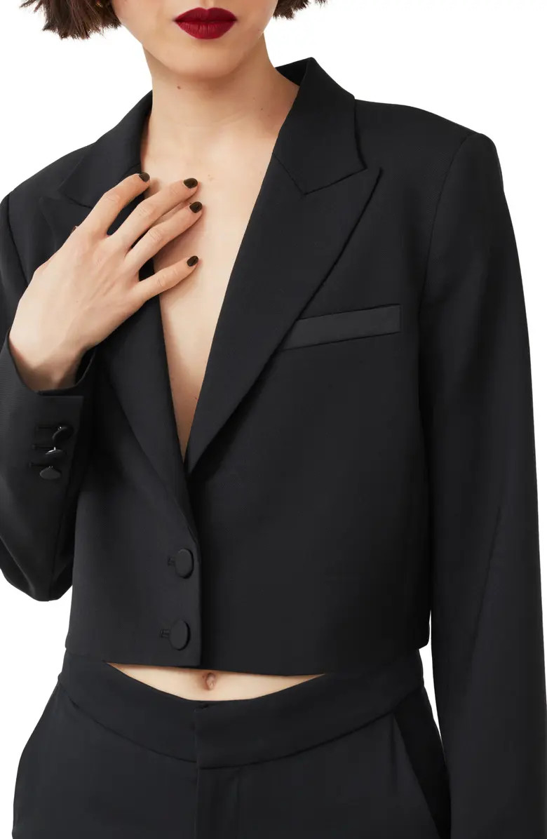 & Other Stories Wool Blend Crop Blazer | Nordstrom | Nordstrom
