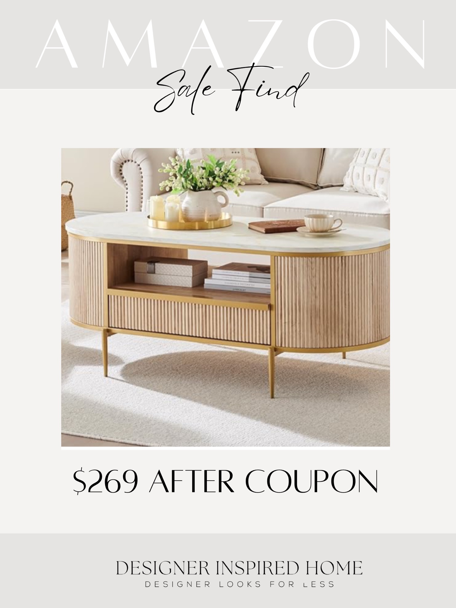 This chic fluted storage coffee table is now on sale! Perfect for adding style and functionality to your living room. Grab this deal before it’s gone! 

#LTKSaleAlert #LTKHome