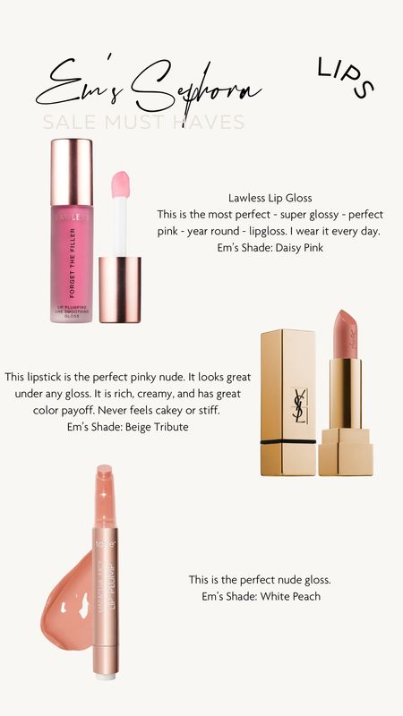 Lips on sale from Sephora - lip favorites from sephora - beauty sale - makeup on sale 

#LTKbeauty #LTKBeautySale #LTKsalealert