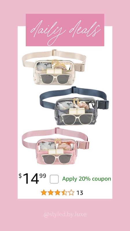 Amazon daily deals have the cutest fanny packs !!! 🥰
