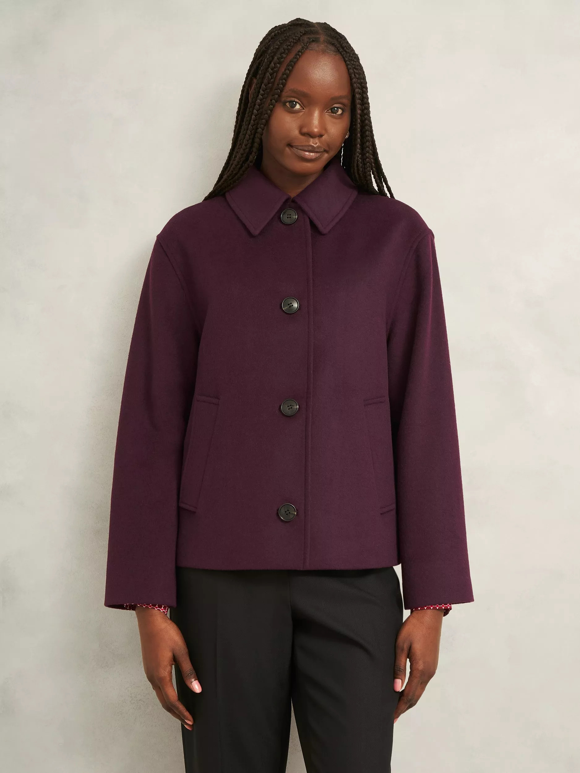 Zoe Coat, Mid Purple, 14 | John Lewis (UK)