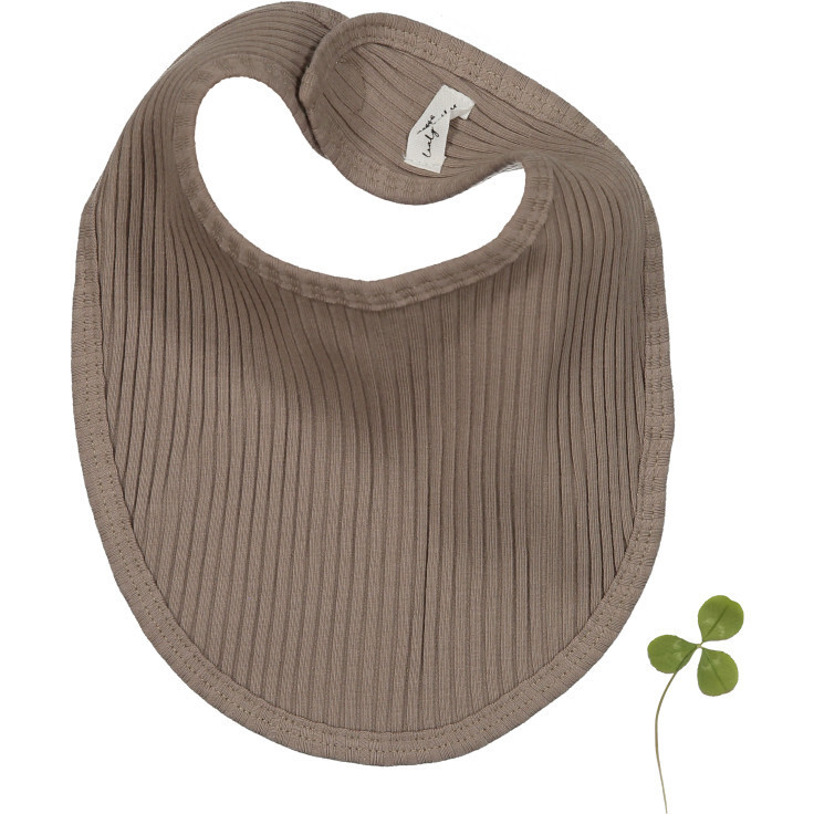 The Ribbed Bib, Taupe | Maisonette
