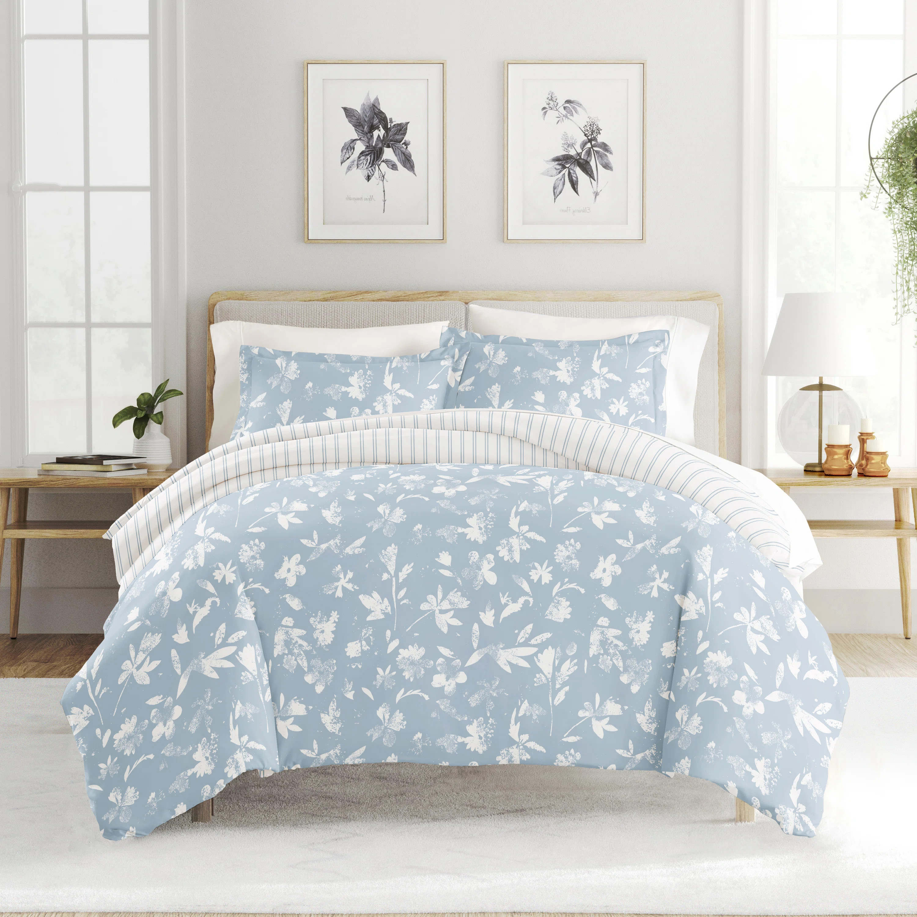 Soft Country Home Pattern Reversible Duvet Cover Set | Wayfair North America