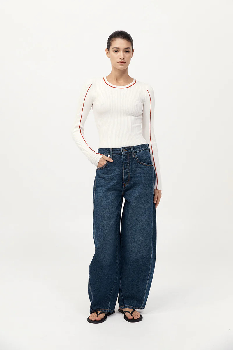 Mid Rise Balloon Jeans - Dark Indigo | St. Agni (US, UK, EU)