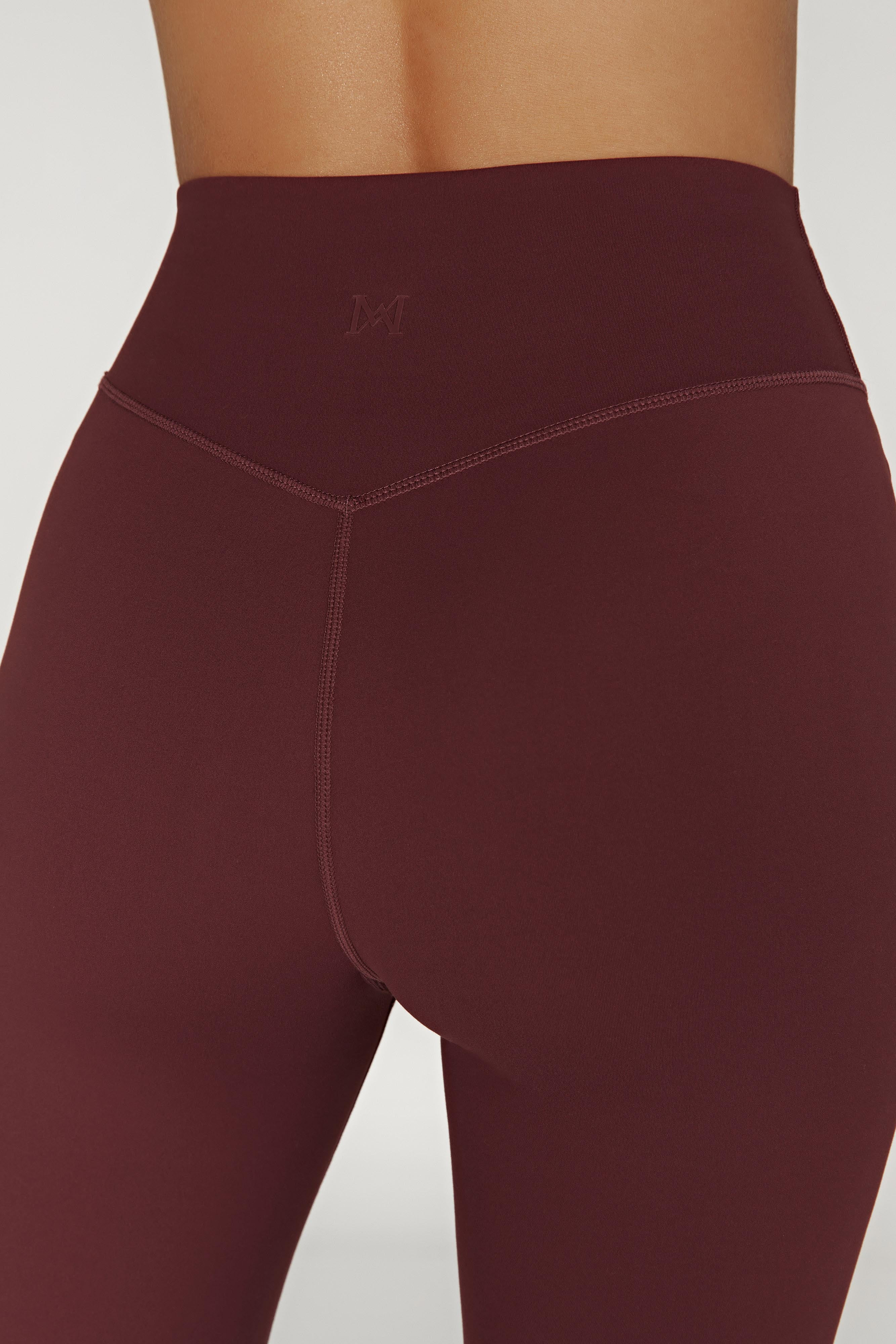 Venus V Back Leggings - Mahogany | MESHKI US