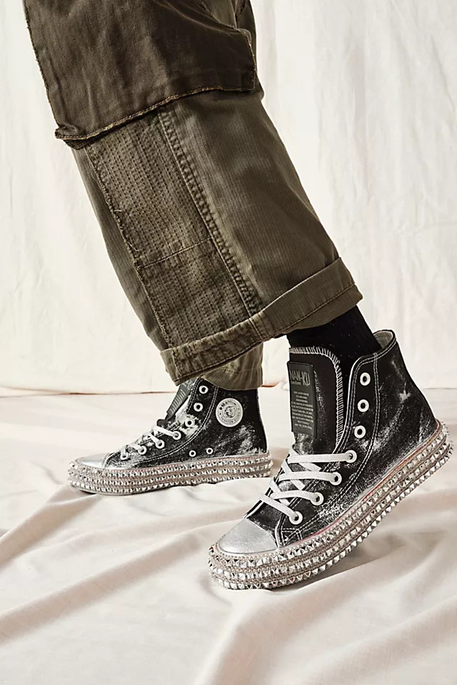 Cruise Studded Hi Top Sneakers | Free People (Global - UK&FR Excluded)
