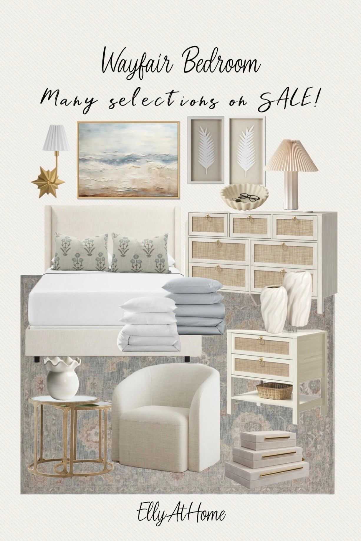 Wayfair classic coastal bedroom furniture, bedding, lighting, rugs, artwork and home decor accessories. Spring to summer styling! Many selections on sale! @Wayfair  #wayfair #wayfaircreator

#LTKdayinmylife #LTKHome #LTKSaleAlert