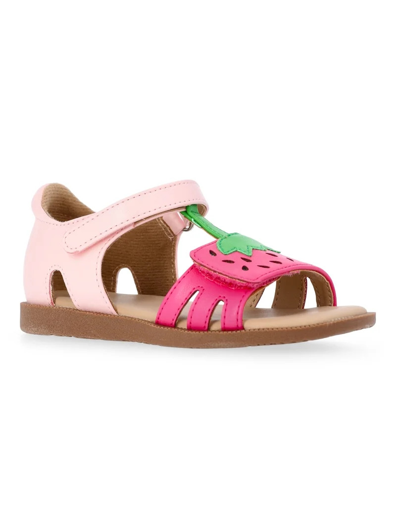 Wonder Nation Baby and Toddler Girls Fruit Sandals | Walmart (US)