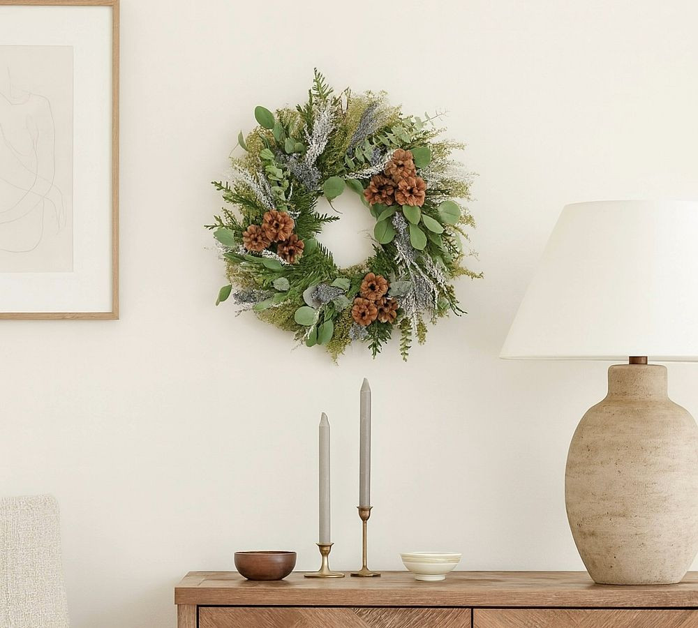 Handcrafted Dried Quail Brush and Pinecone Indoor/Outdoor Botanicals | Pottery Barn (US)
