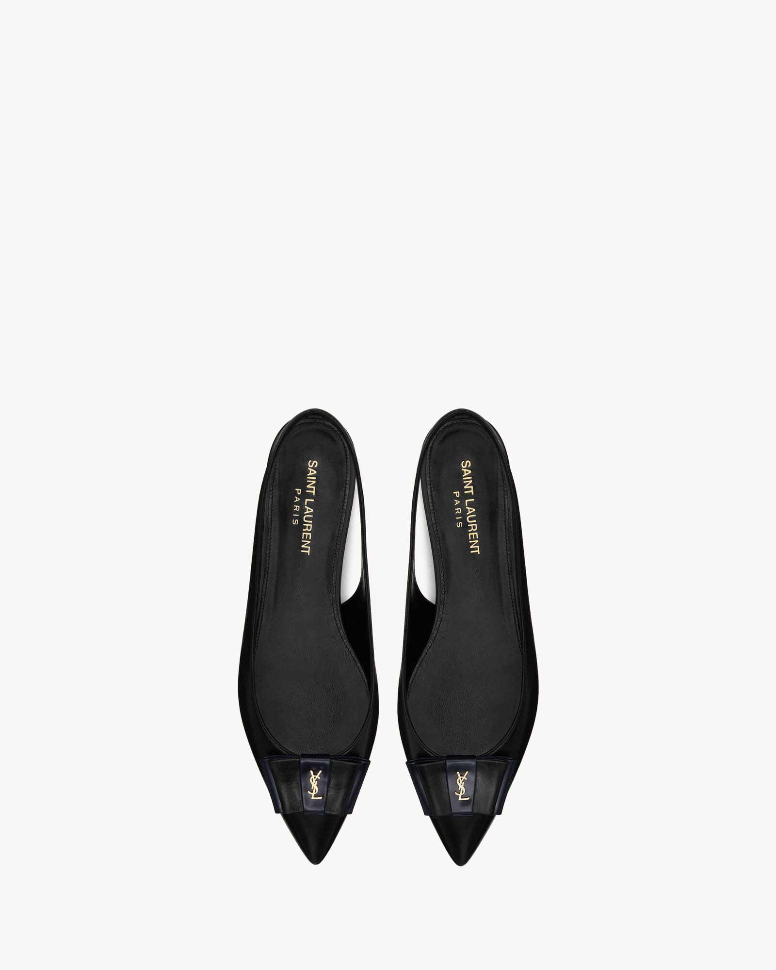 anaïs slingback flats in smooth and patent leather | Saint Laurent Inc. (Global)