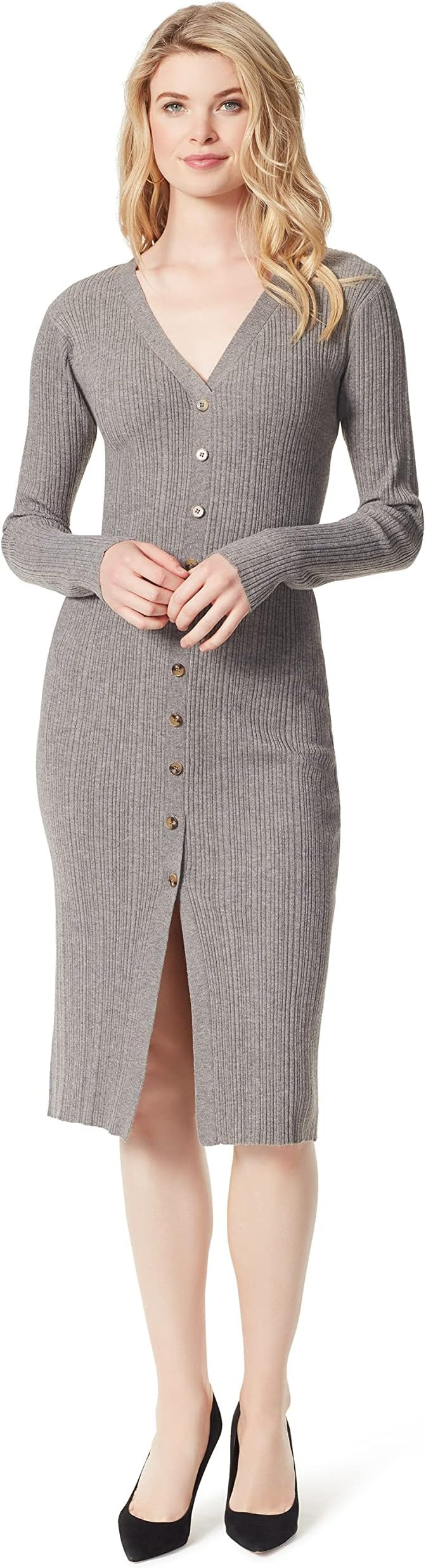 Jessica Simpson Women's Austyn Long Sleeve Cardigan Dress | Amazon (US)