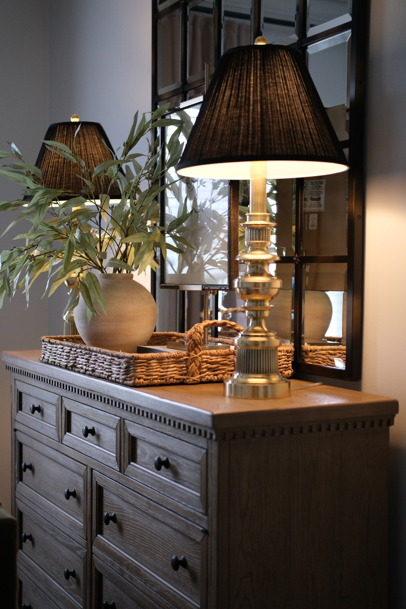 Dinning room refresh. I moved my vintage lamps from the my console to my buffet and bought a new table and a banquette. Still on the search for two chairs. 

#LTKHome